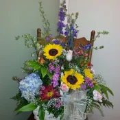 Garden Sunflower mix Basket