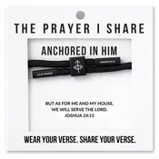 Anchored in Him Christian Cord Bracelet