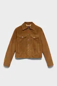 ADI TRUCKER JACKET in Suede Cognac