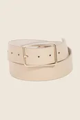 CLEARANCE FINAL SALE  Faux Leather Rectangle Cutout Buckle Fashion Belt