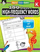 180 Days of High-Frequency Words for Kindergarten – Learn to Read Kindergarten Workbook – Improves Sight Words Recognition and Reading Comprehension for Grade K, Ages 4 to 6 (180 Days of Practice) (Paperback)