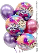 Birthday Ice Cream Sundae Balloon Bouquet