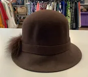 100% Brown Wool Hat