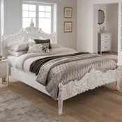 ANGELINE BED, ANTIQUE WHITE