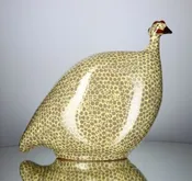 Guinea Hen -Gray Spotted Yellow Medium