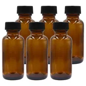 AMBER GLASS BOTTLE, 1oz