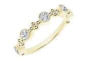 The Forevermark Tribute&amp;trade; Collection 5 Round Diamonds = 0.50 Stackable Ring