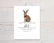 Bunny Scripture Card