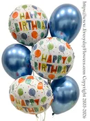 Birthday Party Balloons Blue