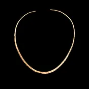 14k Gold Filled Hammered Round Neckwire