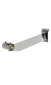 1.25 inch Chrome Round Hangrail Bracket for Slatwall