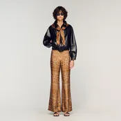 Bandana-print flowy trousers