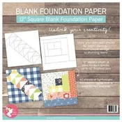 12in Blank Foundation Paper Pad # ISE-793