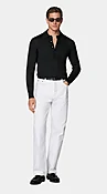 Black Long Sleeve Polo