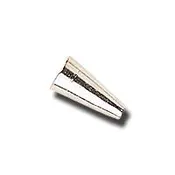 1/2 Inch Earring/Necklace Cone, Silver or Gold, non-precious