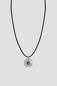 Abalone Leather Cord Necklace