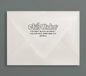 Balloon Animal Return Address Rubber Stamp