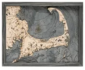 Cape Cod Wood Chart Map