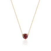 Malaya Garnet "A" Necklace in 18K Yellow Gold