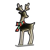 Deer w/Scarf Ekkolight 33”H Acrylic UL Plug