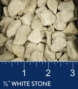 3/4″ White Stone