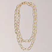 36" Oval Chain Charm Necklace
