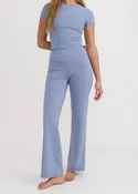 Active Flare Leggings - Misty Blue