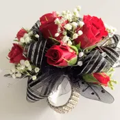 Red Rose Wristlet