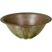 American Roycroft Arts & Crafts Brass and Copper Fruit Bowl