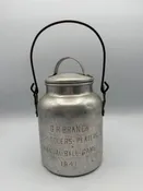 1941 Grand Rapids Peddlers VS. Platters Annual Ball Game Milk Jug /ro