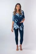 Blake 3/4 Sleeve Asymmetrical Knit Tunic