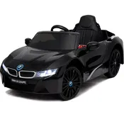 BMW i8 Concept Kids Car with Leather Seat – Black
