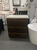 Fairmont Live Edge with a White Quartz Countetop — J&D Whirlpool Kitchen & Bath Outlet
