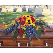 Vibrant Summer Casket Spray - TF202-1