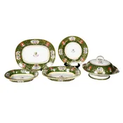 Large Victorian G.L. Ashworth Stone Ware Dinner Service