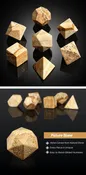Gemstone Dice Set (7pcs) Picture Jasper (Natural)