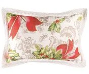 April Cornell - Deck the Holly Linen Cushion