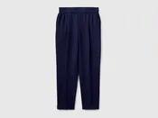 100% linen cigarette trousers