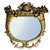19th C. French Oval Mirror