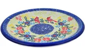 Polish Pottery 10" Plate Lovely Red Birds UNIKAT