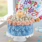 Birthday Wishes Flower Cake ® Coastal