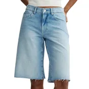 Abby Relaxed Jean Short Low Rise 13" in Bayside