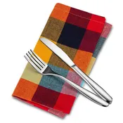 Abbott - Madras Plaid Napkin-18"Sq-3742