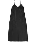 Ali Golden-Slip Dress // Black