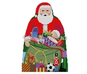 Tree Topper, Santa With Toy Bag II