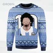 10 Diego Maradona Ugly Christmas Sweater, Sweatshirt