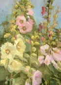 Past Petal Prints-August Hollyhocks — The White Brick House