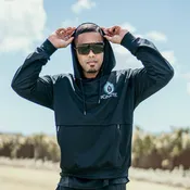 Activewear Pullover Hoodie - Black