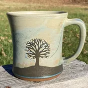 Medium Yellow Tree on Hill Mug