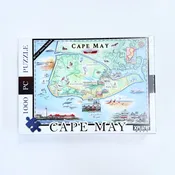 1000 CAPE MAY MAP PUZZLE